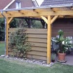 Terrassendach Leimholz mit Glasdach