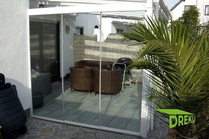 Glasschiebwand, Kaltwintergarten