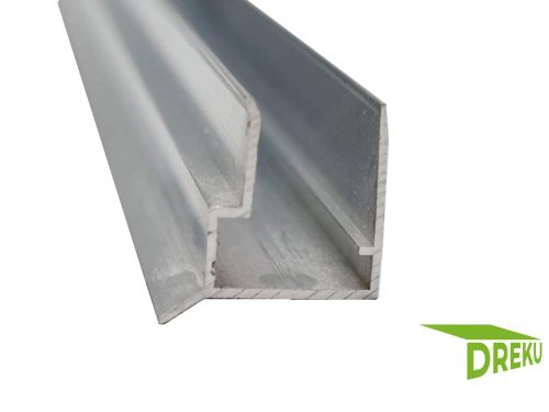 Aluminium Abschlussprofil 16 mm mit Tropfnase