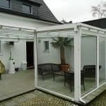 Terrassendach Aluminium, Glasschiebewand, kunststoffhandel24.de, dreku, terrasse