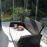 Glasschiebewand, kunststoffhandel24.de, dreku, terrasse