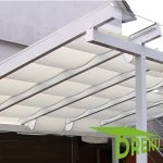 Terrassendach Beschattung weiß