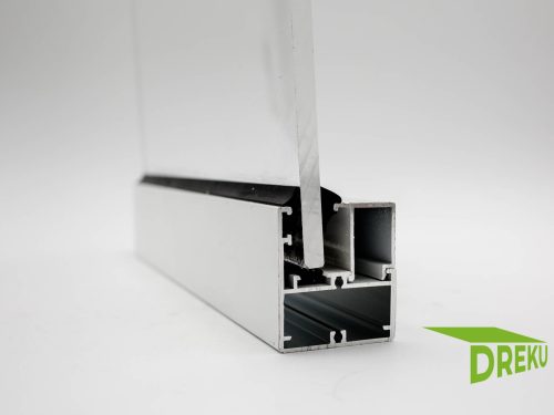 Rahmenprofil Edel | ANTHRAZIT | 8 & 10 MM | für FESTE SEITENWAND