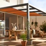 Plissee für Terrassenüberdachung