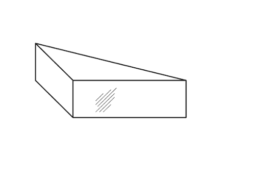 Glaskante geschliffen